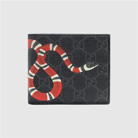 cartera con estampado de serpiente GG Supreme .